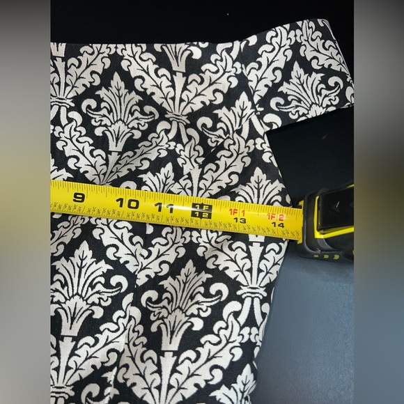 Mi Ami Demask Print off Shoulder Jacquard Fit & Flare Dress Size XS EUC Like New - Picture 8 of 9